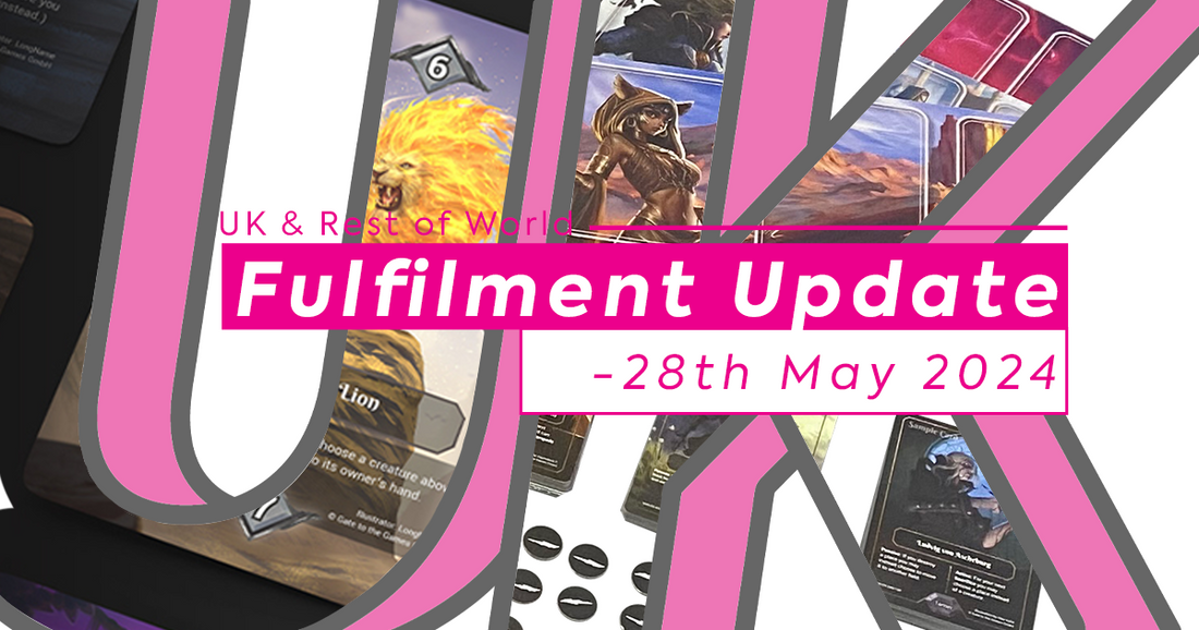 UK & ROW Fulfilment Update - 28th May